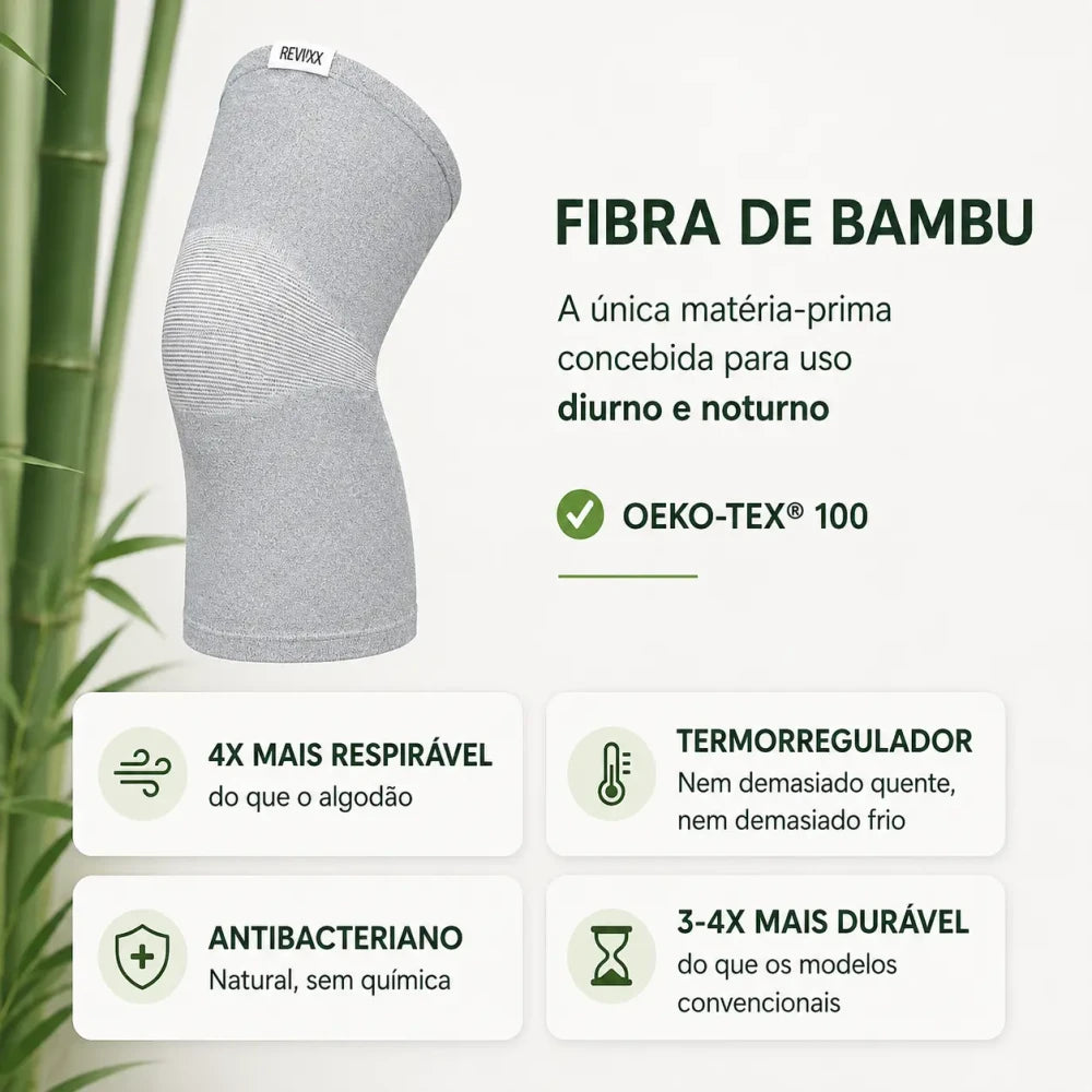 Joelheira de Compressão em Bambu