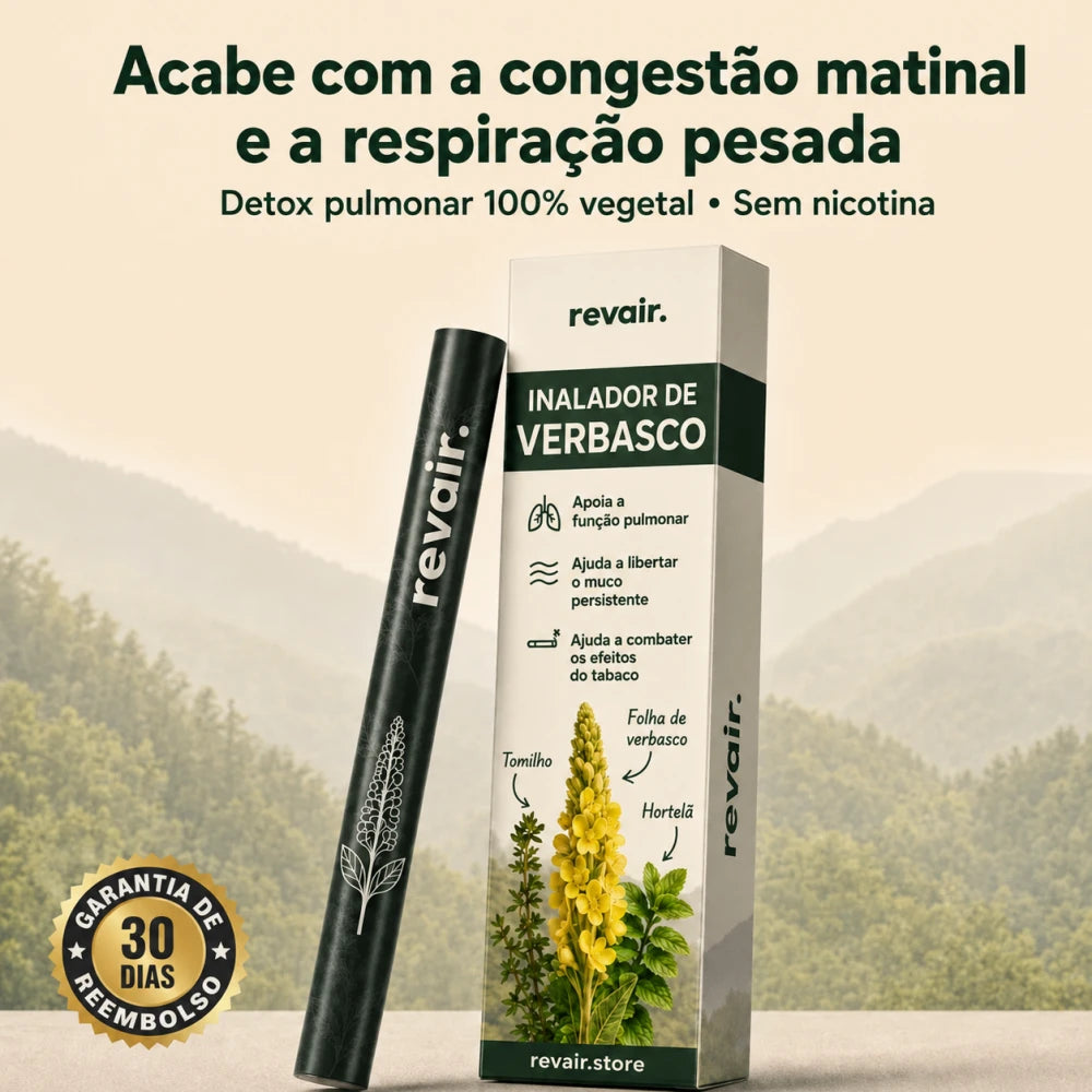 Inalador Respiratório Revair de Verbasco