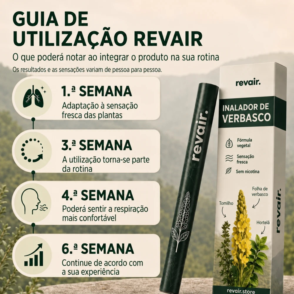 Inalador Respiratório Revair de Verbasco