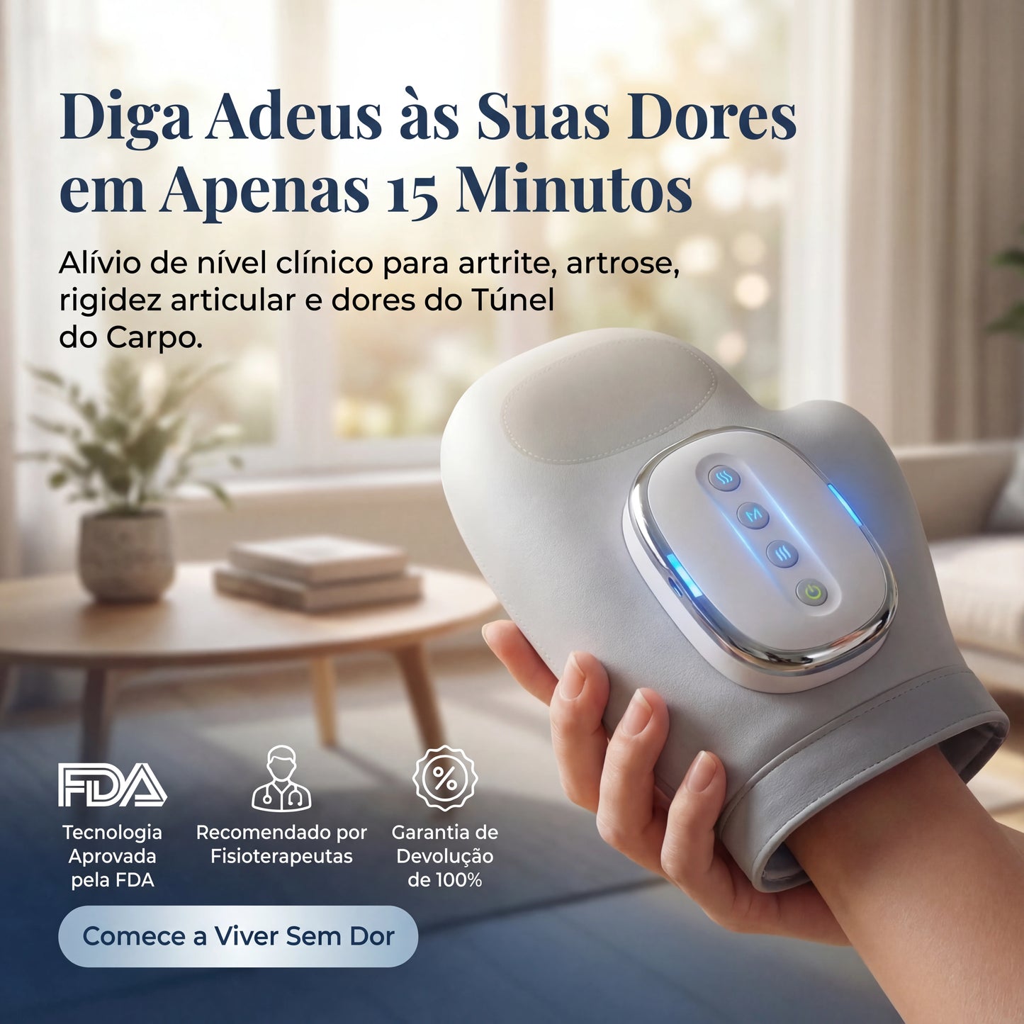 Fitorya™ Dispositivo de Massagem de Compressão para Mãos e Pulsos