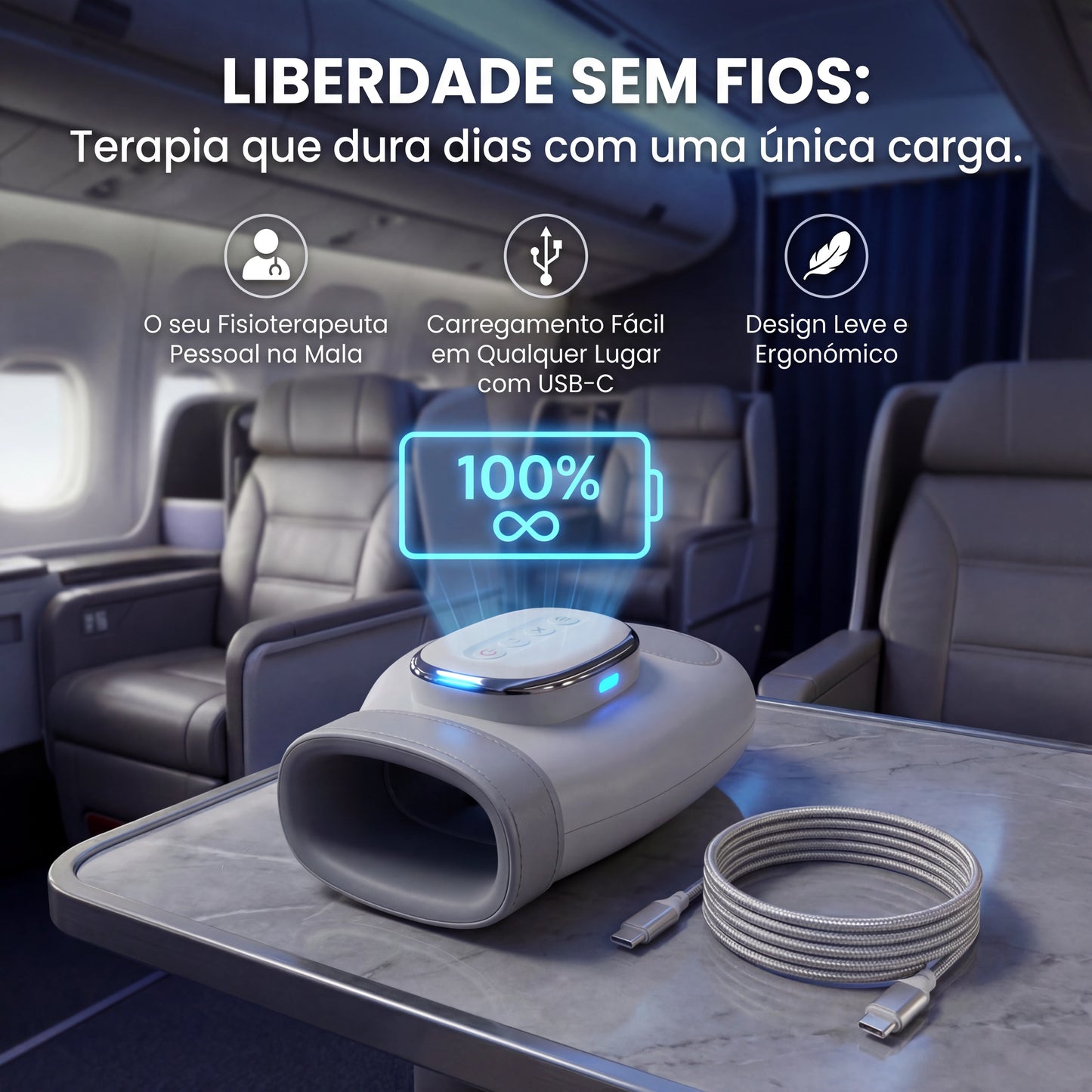 Fitorya™ Dispositivo de Massagem de Compressão para Mãos e Pulsos